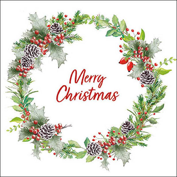 Ambiente Paper Napkins - Holiday Wreath (Pack of 20) image 0