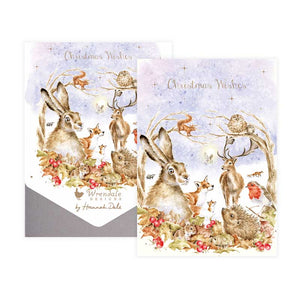 Wrendale Designs Notecard Pack - Walking In A Winter Woodland (Pack of 8) image 2