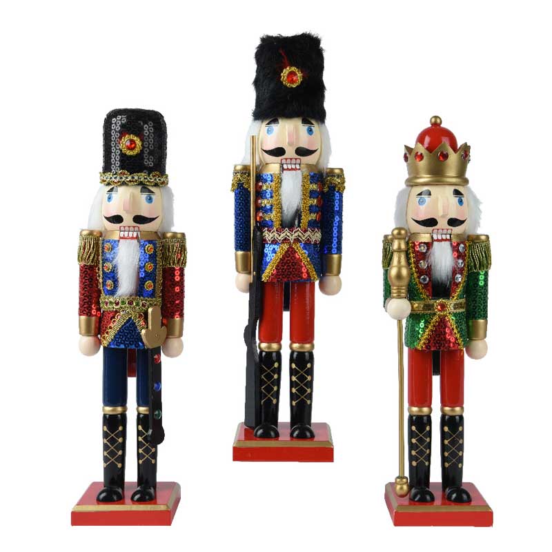 Decoris Nutcracker with Spangle Jacket (Assorted Designs) image 0