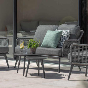 Bramblecrest Oregon Garden Lounge Set with 2 Round Coffee Tables image 2