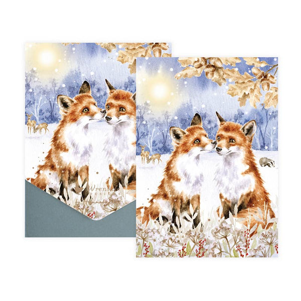 Wrendale Designs Notecard Pack - Footprints In The Snow (Pack of 8) image 0