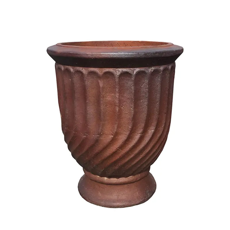 Tall Cup Terracotta Pot Small (D34cm x H42cm) image 0