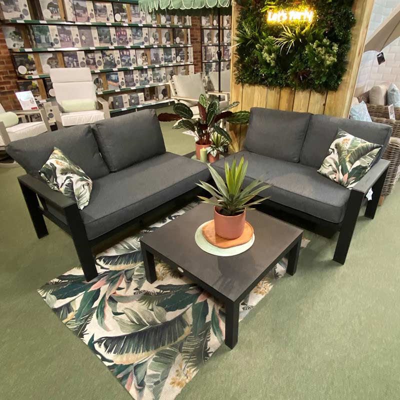Supremo Livorno Corner Modular Lounge Set with 2 Square Tables image 0