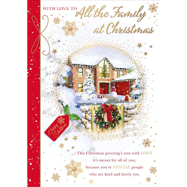 Words N Wishes Outside Christmas Scene Christmas Card image 0
