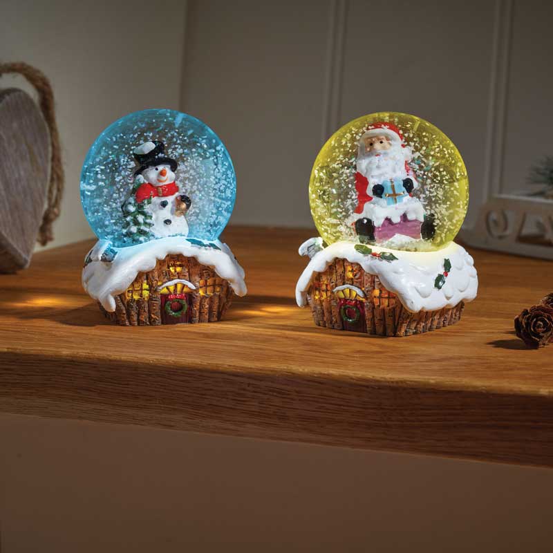 Three Kings Christmas Cabin Lit SnowSpheres (Assorted Designs) image 0