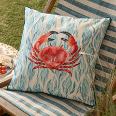 Wylder Abersoch Crab Outdoor Cushion, 45 x 45cm - Marine image 0