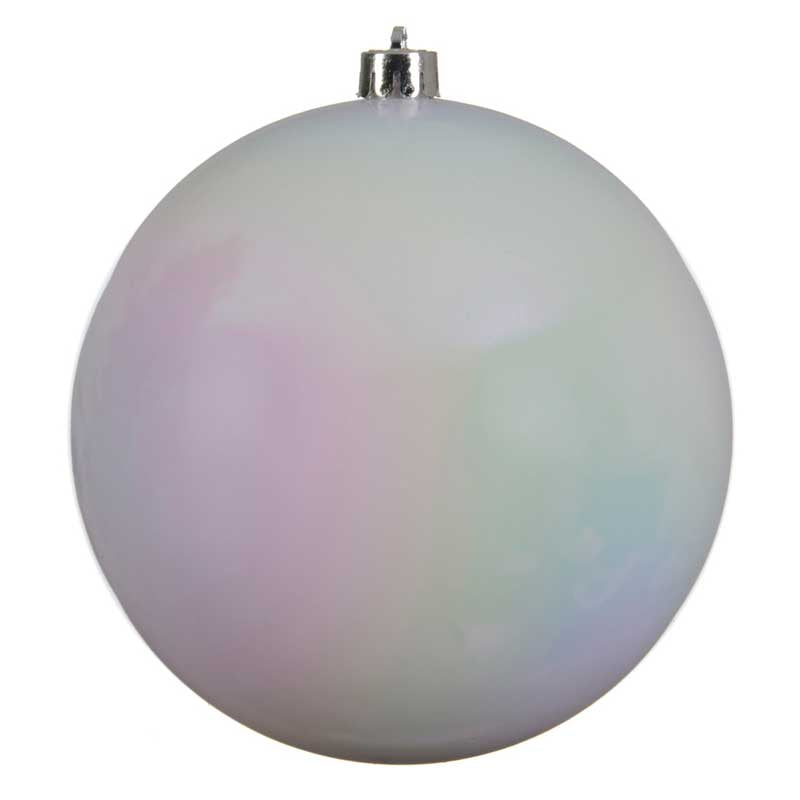 Decoris Large Shatterproof Bauble in White Iris image 0