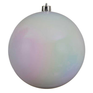 Decoris Large Shatterproof Bauble in White Iris image 0