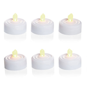 Premier Battery-Operated LED Flickering Tealights (Pack of 6) image 1