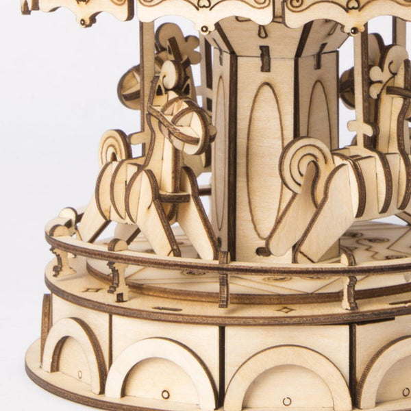 Robotime Merry-Go-Round DIY Wooden 3D Puzzle image 1