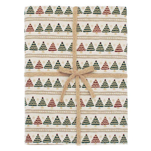 Walton &amp; Co Christmas Tree Stripe Tablecloth image 1