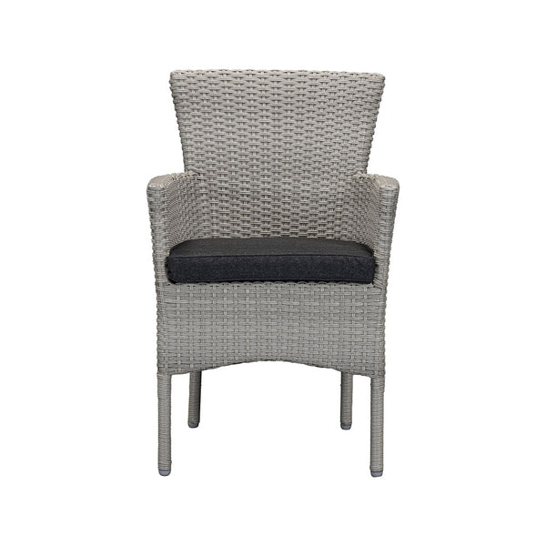Orchard Life Elberta 4 Seat Round Dining Set with 2.5m Parasol & Base (Grey Weave) image 13