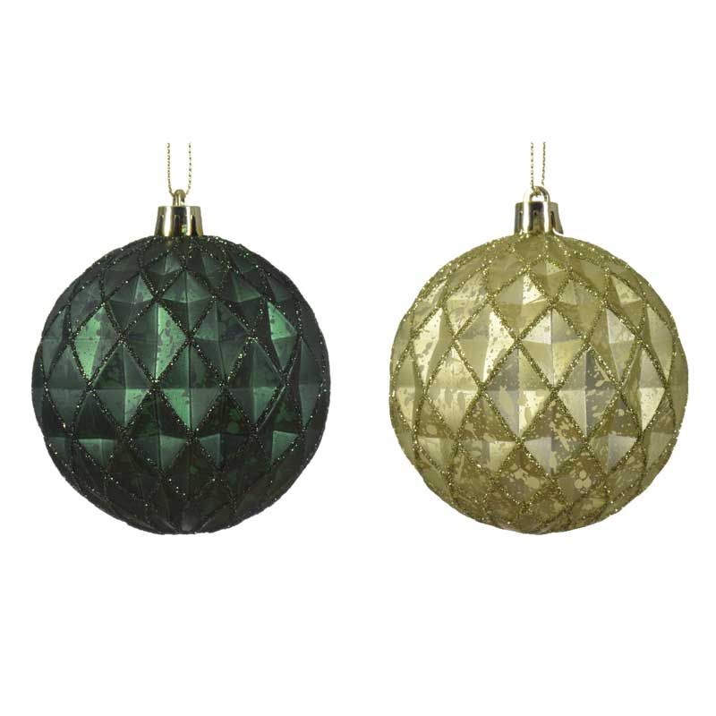Decoris Shatterproof Bauble with Prism Design (Assorted Designs) image 0