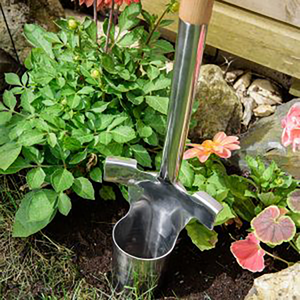 Kent & Stowe Stainless Steel Long Handled Bulb Planter image 3
