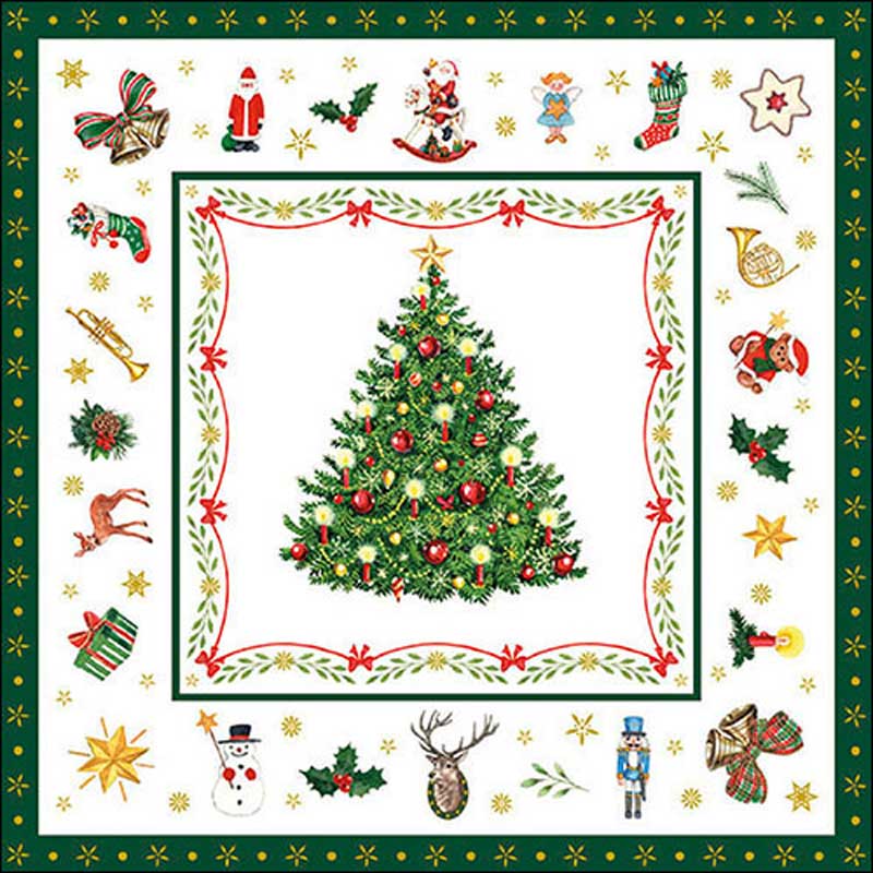 Ambiente Paper Napkins - Christmas Evergreen (Pack of 20) image 0