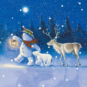 Ling Design Charity Christmas Cards - Winter Night Patrol (Pack of 6) image 0
