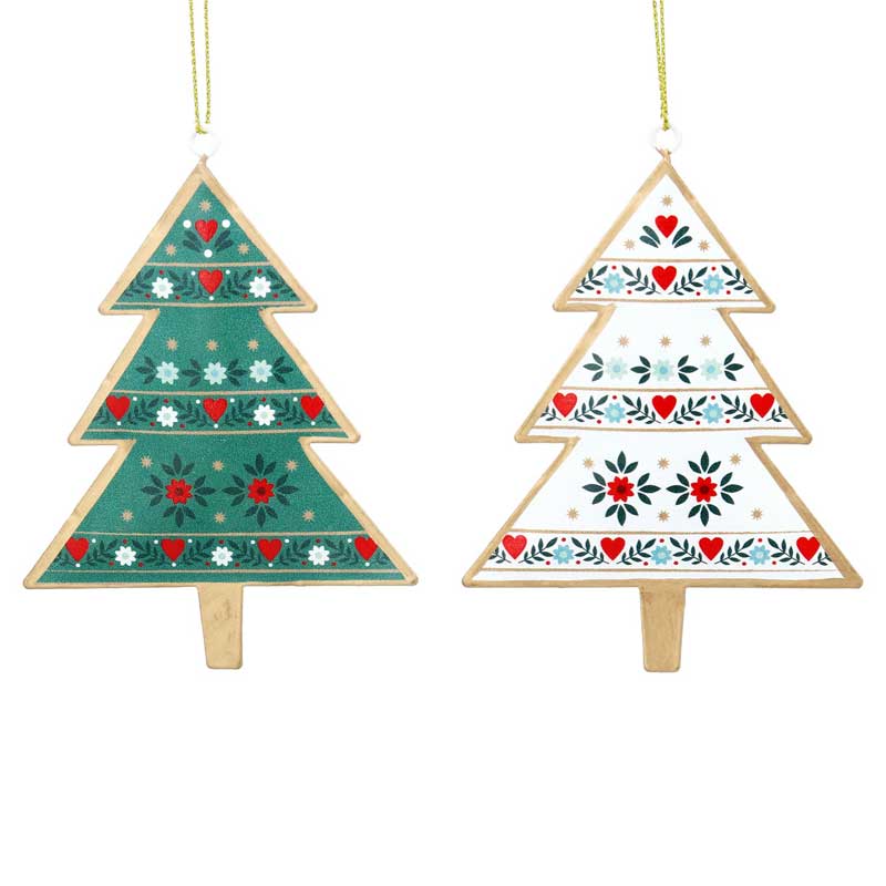 Gisela Graham Alpine Tin Tree (Assorted Designs) image 0