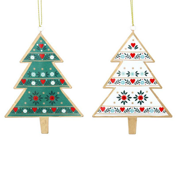 Gisela Graham Alpine Tin Tree (Assorted Designs) image 0