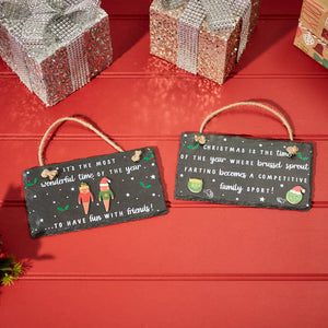 Langs Christmas Fun Food Slate Hanger (Assorted Designs) image 0