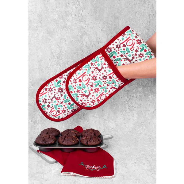 Christmas Joy Double Oven Glove image 2