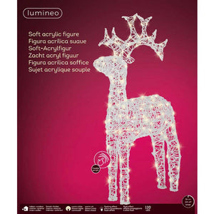 Lumineo LED Flashing Acrylic Deer - Warm White image 1