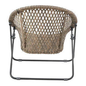 TOBS Foldable Garden Bistro Set in Grey Faux Rattan image 7