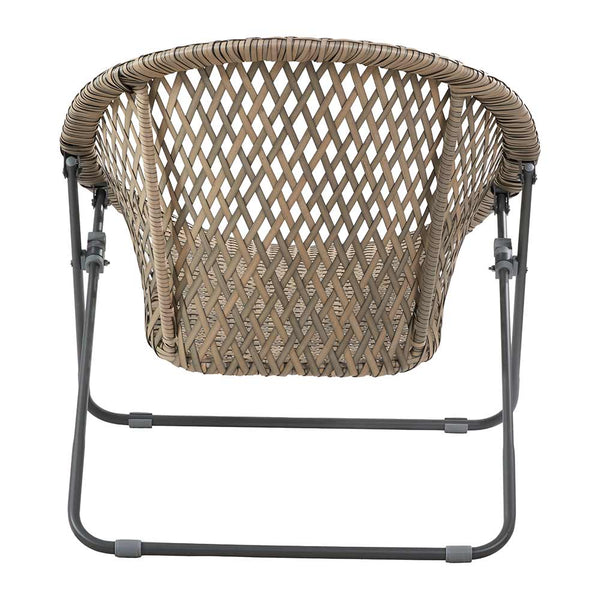 TOBS Foldable Garden Bistro Set in Grey Faux Rattan image 7