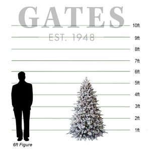 National Tree Snowy Dorchester Pine Artificial Christmas Tree - 5.5ft image 1