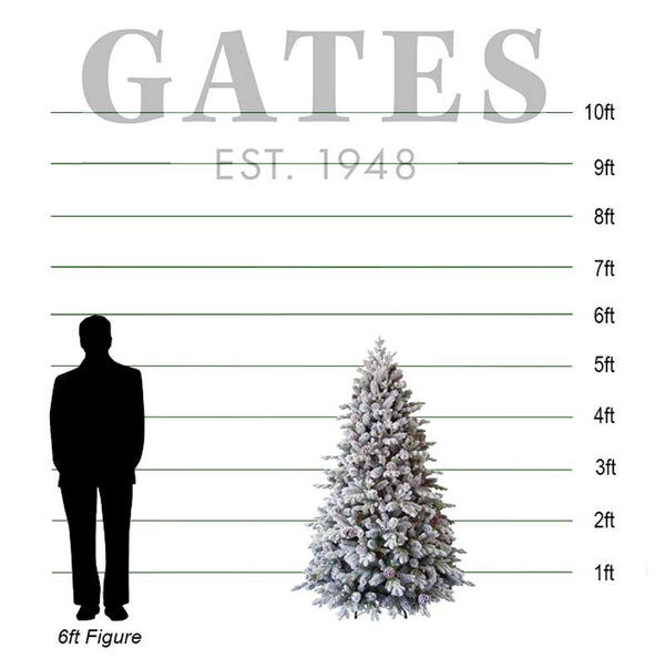 National Tree Snowy Dorchester Pine Artificial Christmas Tree - 5.5ft image 1