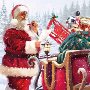 Ling Design Large Deluxe Cards - The Jolly Santa's (Pack of 12) image 2