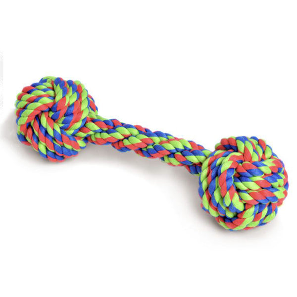 Petface Woven Knotted Rope Bone Dog Toy image 0