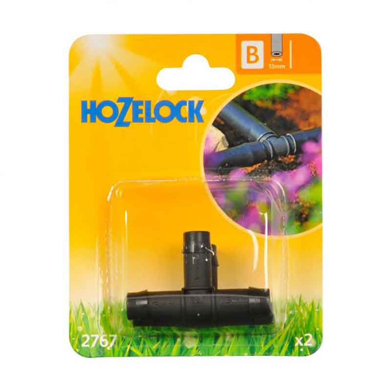 Hozelock 13mm T Piece (Pack of 2) image 0