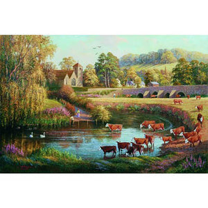 House of Puzzles Waiting To Cross Big 250 Piece Jigsaw Puzzle image 0