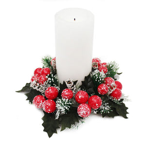 Peggy Wilkins Snowberry Candle Ring (3") image 0