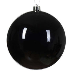 Decoris Large Shatterproof Bauble in Black image 0