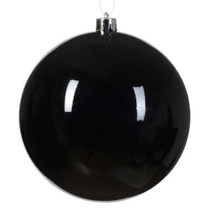 Decoris Large Shatterproof Bauble in Black image 0