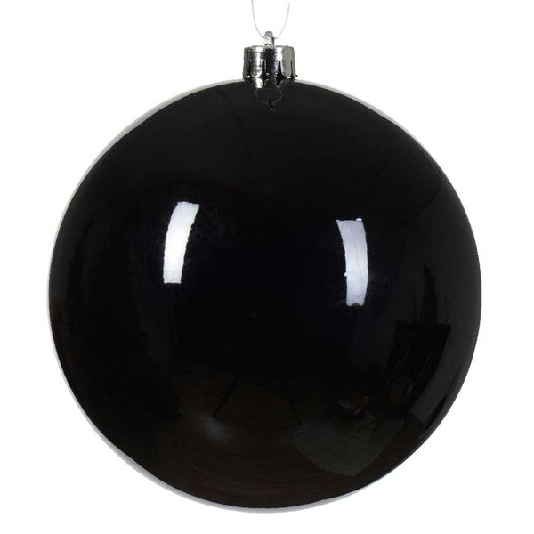 Decoris Large Shatterproof Bauble in Black image 0