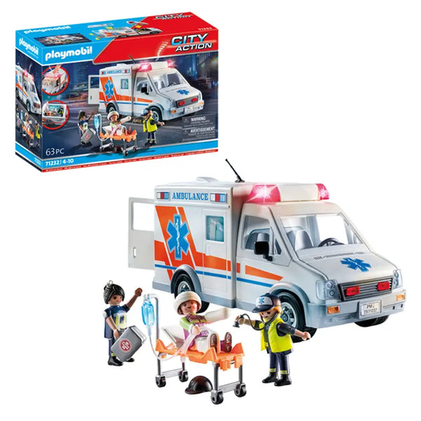 PLAYMOBIL City Action Ambulance with Sound and Lights image 0