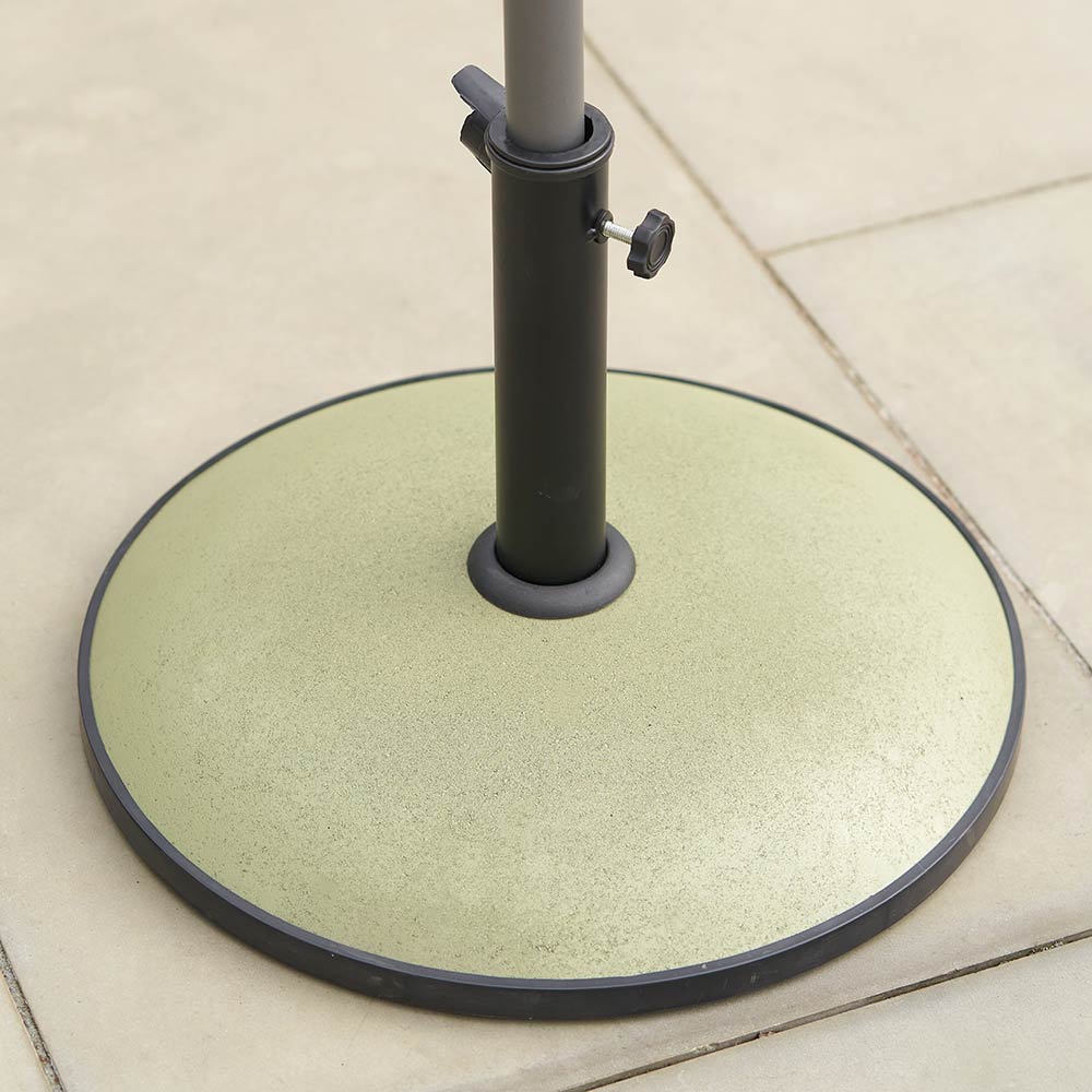 Platinum Piemonte 15kg Concrete Parasol Base in Green image 0