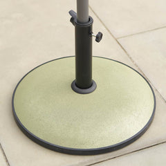 Platinum Piemonte 15kg Concrete Parasol Base in Green image 0