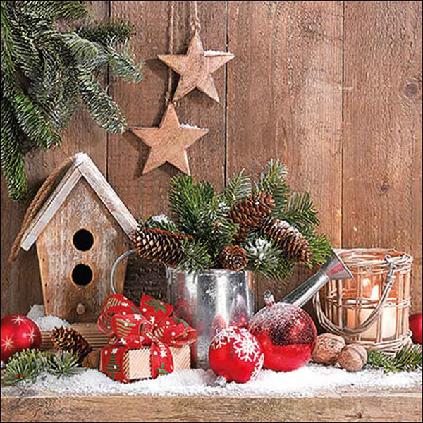 Ambiente Paper Napkins - Xmas Scene (Pack of 20) image 0