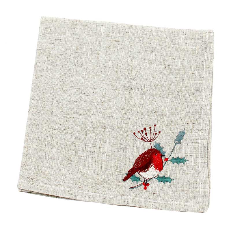 Peggy Wilkins Bobbin Robins Napkins (Pack of 4) image 0