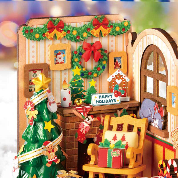 Rolife Christmas Fireplace DIY Miniature House image 4