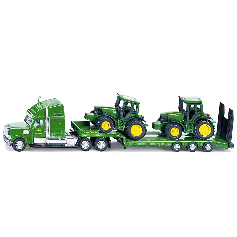 siku 1837 Low Loader with 2 John Deere Tractors 1:87 image 0