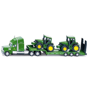 siku 1837 Low Loader with 2 John Deere Tractors 1:87 image 0