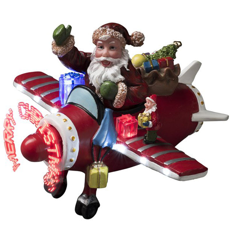 Konstsmide Fibre Optic Plane - Santa image 0