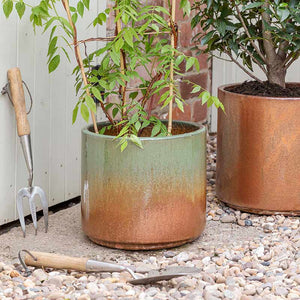 Ivyline Outdoor Hazelton Forest Copper Planter image 1