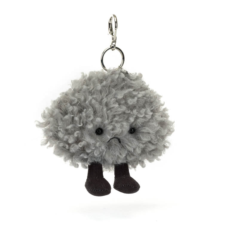 Jellycat Amuseables Storm Cloud Bag Charm - Grey image 0