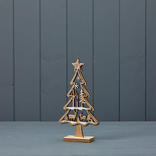 Satchville Wooden Glittery Tree image 2