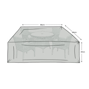 Orchard Life All-Weather Furniture Cover for Elberta 4 Seat Round Dining Set image 0